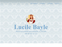 Tablet Screenshot of lucile-bayle.net